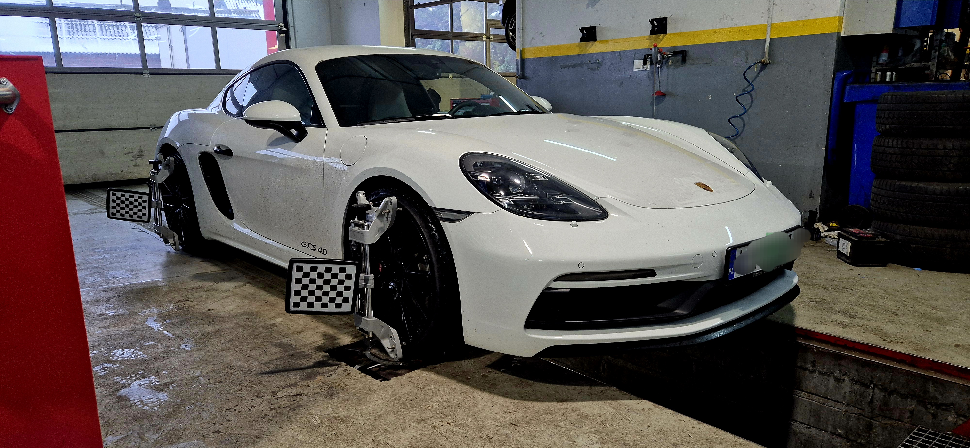 Porsche 718 Cayman GTS – geometria kół