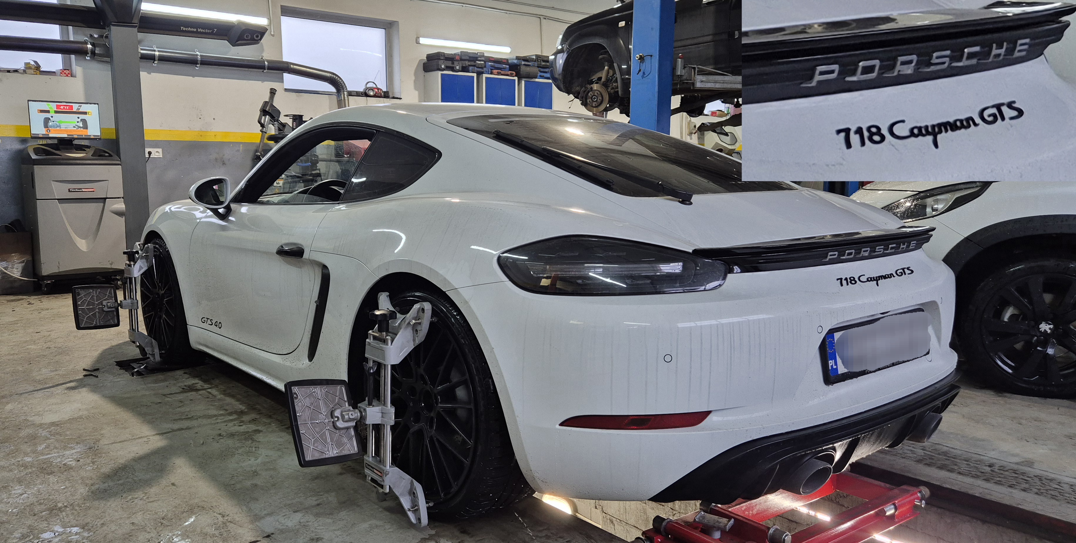 Porsche 718 Cayman GTS – geometria kół