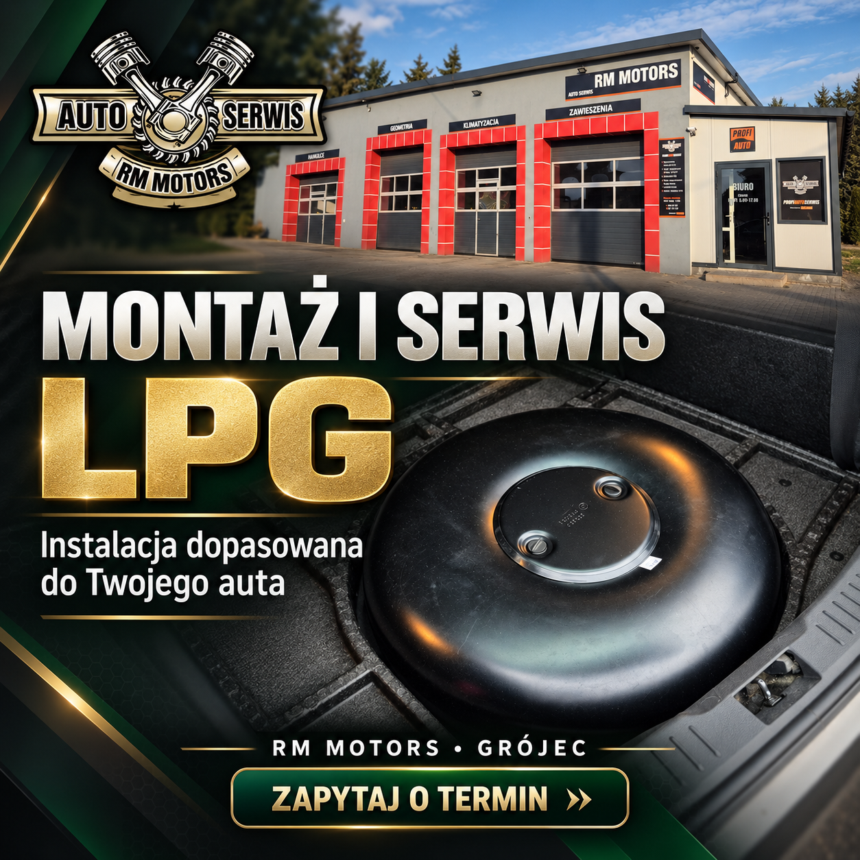 RM Motors — montaż i serwis LPG